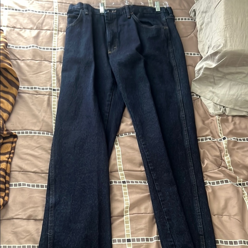 Rustler Black Straight Jeans Classic Fit